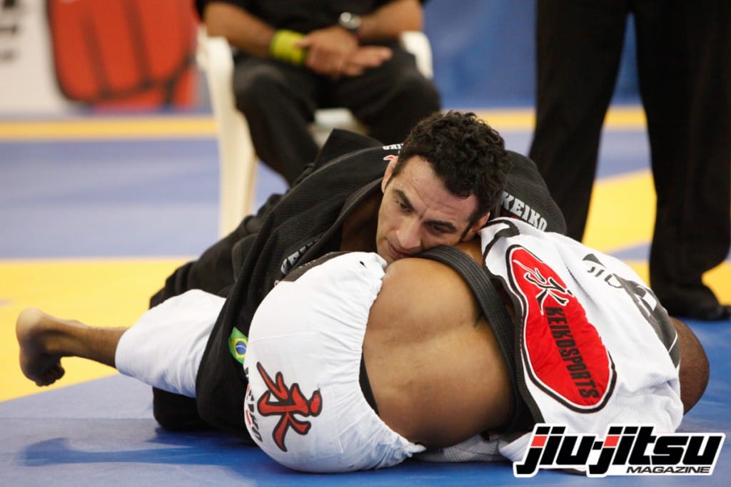 Braulio Estima Teaches One Way to Pass and Attack His Trademark Inverted Triangle