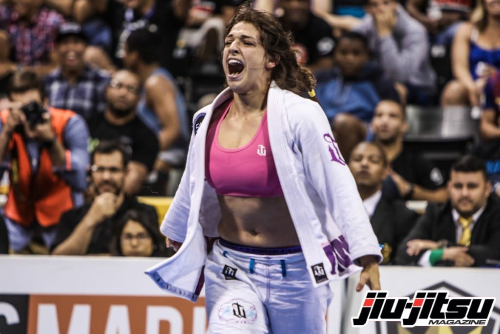 Mackenzie Dern Teaches How to Set Up a Triangle Choke From the Spider Guard