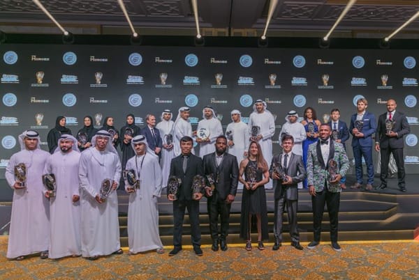 HH SHEIKH THEYAB BIN MOHAMED BIN ZAYED AL NAHYAN HONORS JIU-JITSU HEROES AT ABU DHABI WORLD JIU-JITSU AWARDS